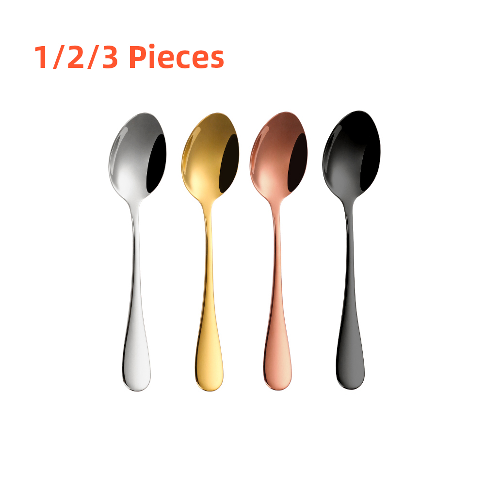 Gold Plated Cutlery - 1/2/3 Pieces Gold Stirring Teaspoons Stainless