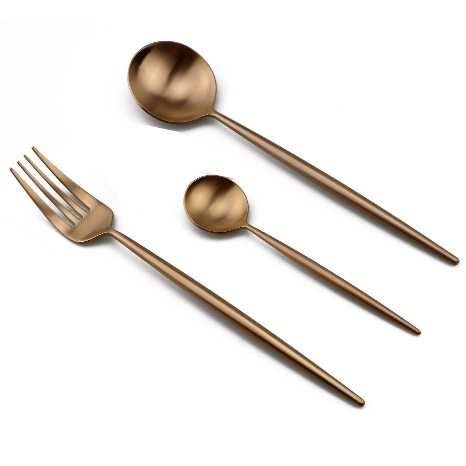 24-Pcs Rose Gold Cutlery Set W - Gold Plated Cutlery review and price