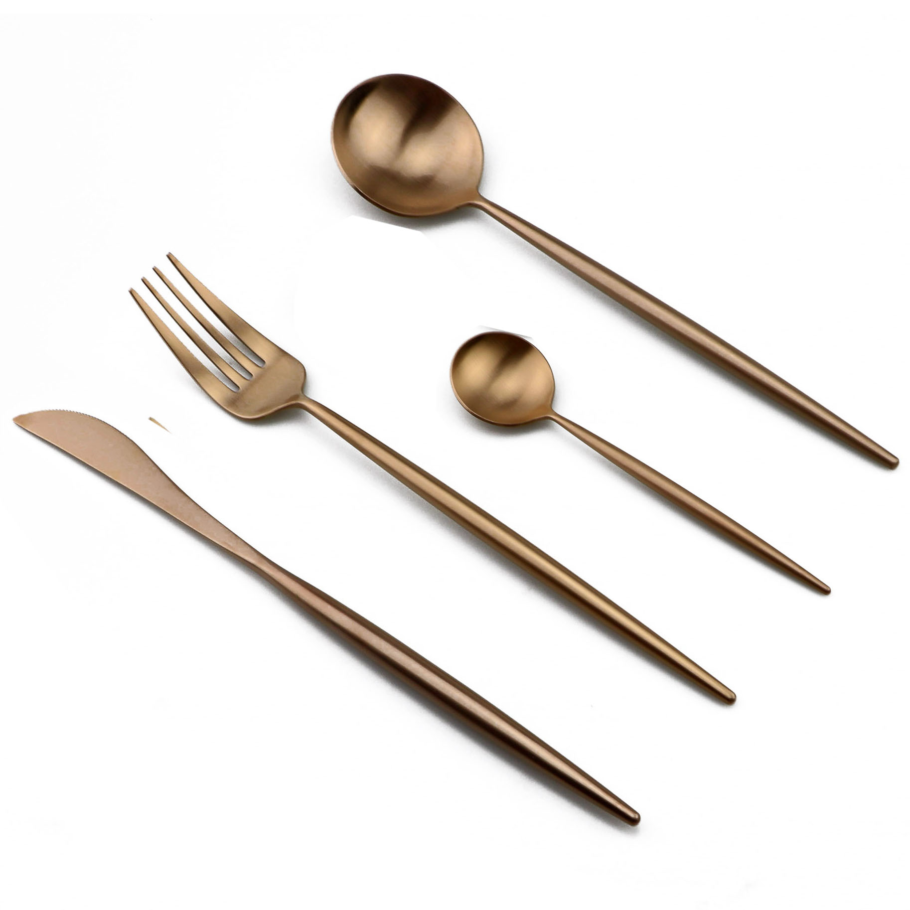 24-Pcs Rose Gold Cutlery Set W - Gold Plated Cutlery review and price