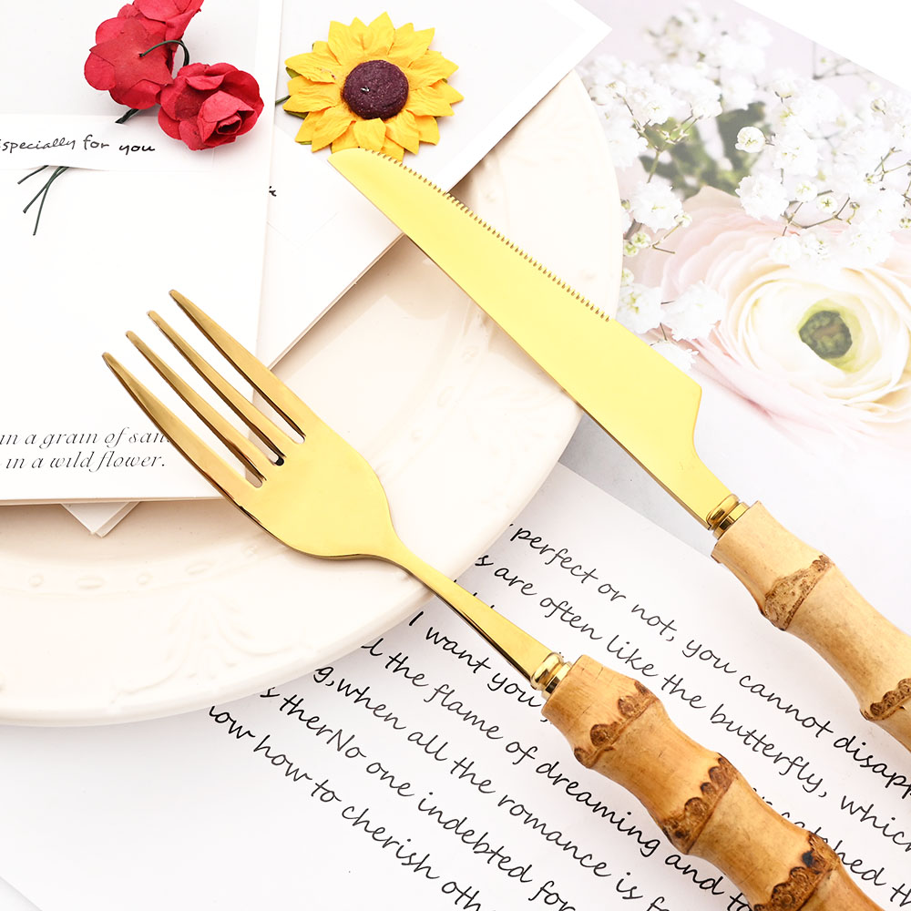 Drmfiy Gold Dinner Fork Cutler - Gold Plated Cutlery review and price