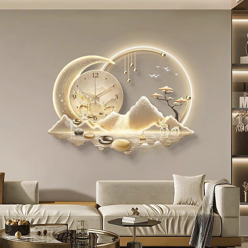 Art Mural Led Clock Wall Luxur - Luxury Lifestyle Fashion review and price
