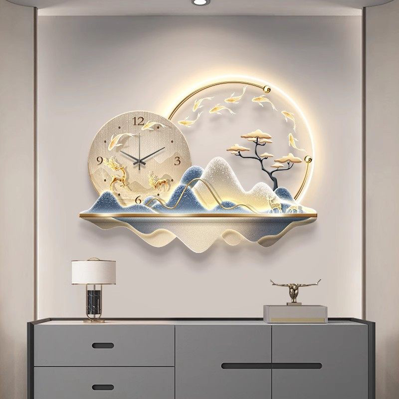 Art Mural Led Clock Wall Luxur - Luxury Lifestyle Fashion review and price