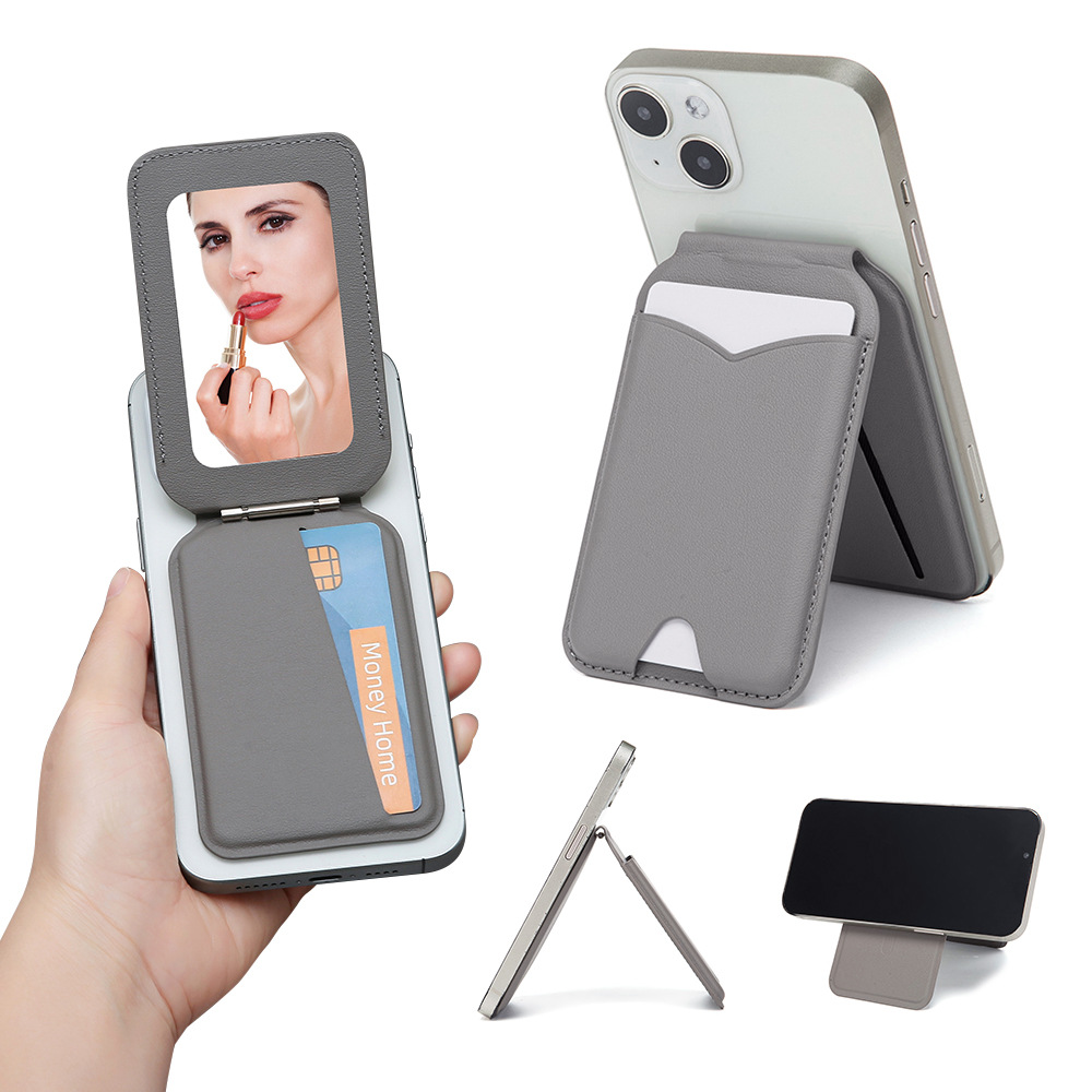 Magnetic MagSafe Wallet Stand  - Leather Card Wallet review and price