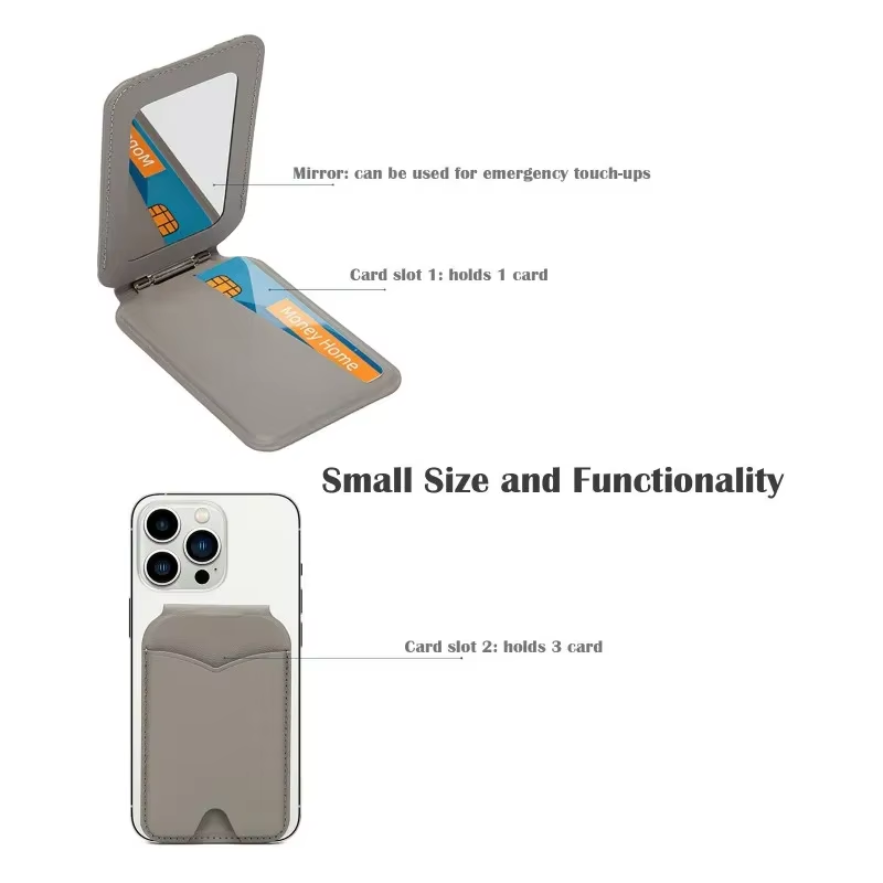 Magnetic MagSafe Wallet Stand  - Leather Card Wallet review and price
