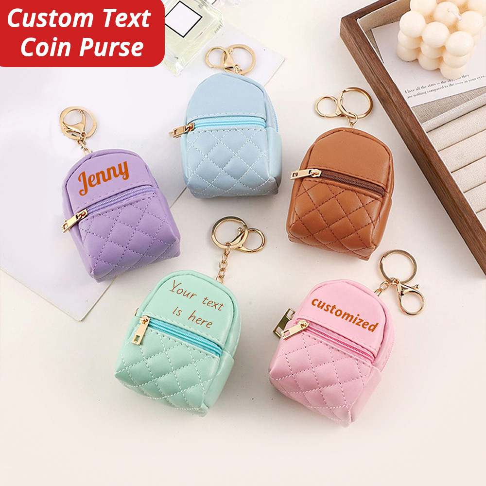 Mini Custom Name Coin Purse Pe - Leather Card Wallet review and price