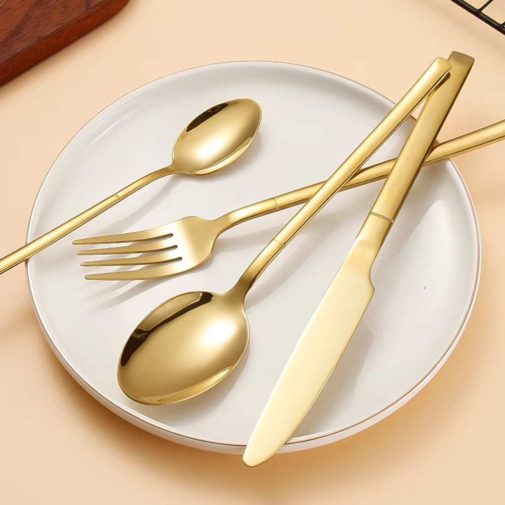 6/24/30PCS Gold Tableware Sets - Gold Plated Cutlery review and price